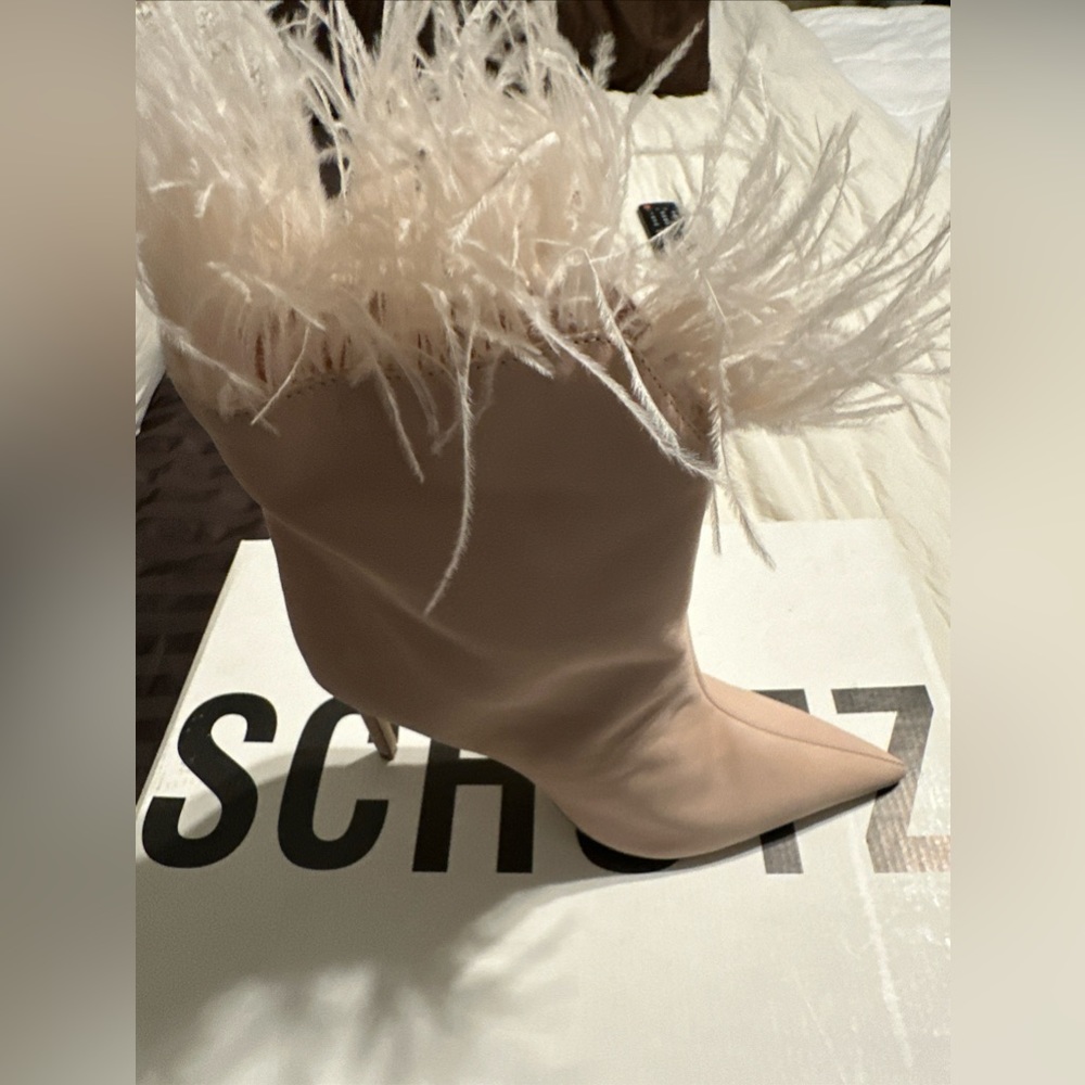 Schutz Booties Light Pink